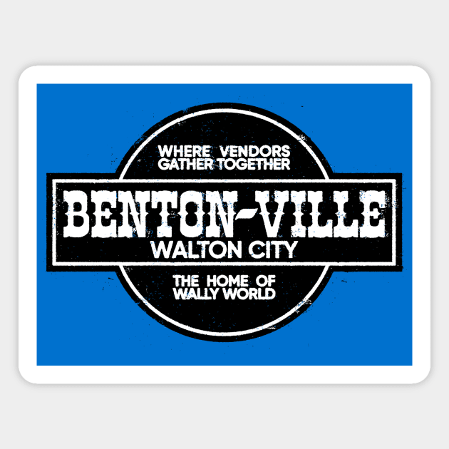 Bentonville - Walton City Magnet by rt-shirts
